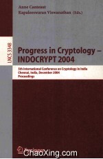 Lecture Notes in Computer <em>Science</em> 3348 Progress in Cryptology-INDOCRYPT 2004 5th Internaitonal Confe
