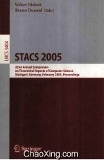 Lecture Notes in Computer <em>Science</em> 3404 STACS 2005 22nd Annual Symposium on Theoretical Aspects of Co