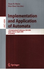 Lecture Notes <em>in</em> Computer <em>Science</em> 4094 Implementation and Application <em>of</em> Automata 11th <em>In</em>ternational