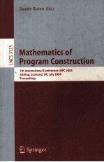 <em>Lecture</em> <em>Notes</em> <em>in</em> <em>Computer</em> <em>Science</em> 3125 Mathemati of Program Construction <em>7th</em> <em>In</em>ternational Conferenc