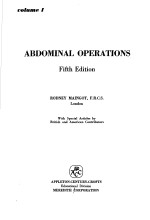 ABDOMINAL OPERATIONS  <em>VOLUME</em> <em>1</em>  <em>FIFTH</em> <em>EDITION</em>