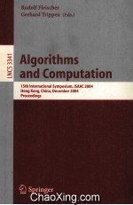 Le<em>c</em>ture Notes <em>in</em> <em>C</em>omputer S<em>c</em>ien<em>c</em>e 3341 <em>Algorithms</em> and <em>C</em>omputation 1<em>5</em>th <em>In</em>ternational Symposium