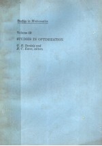 STUDIES <em>IN</em> OPTIMIZATION  <em>VOLUME</em> 10
