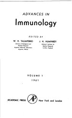 ADVAN<em>C</em>ES IN IMMUNLOLGY VOLUME 1