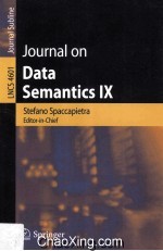 <em>Lecture</em> <em>Notes</em> <em>in</em> <em>Computer</em> <em>Science</em> 4601 Journal on Data Semantics IX