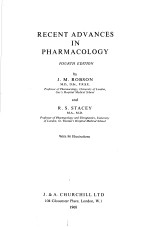 RECENT <em>ADVANCES</em> <em>IN</em> PHARMACOLOGY