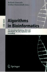 Lecture Notes <em>in</em> Bio<em>in</em>formatics 4645 Algorithms <em>in</em> Bio<em>in</em>formatics 7th <em>In</em>ternational Workshop