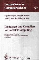 Lecture Notes in Computer Science 757 Languages and Compilers for Parallel <em>Computing</em> 5th Internation