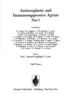 ANTINEOPLASTIC AND I<em>M</em><em>M</em>UNOSUPPRESSIVE AGENTS  PART 1