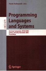 Lecture Notes in Computer <em>Science</em> 4279 Programming Languages and Systems 4th Asian Symposium