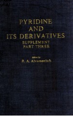 PYRIDINE <em>AN</em>D ITS DERIVATIVES SUPPLEMENT PART <em>THREE</em>