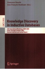 Lecture Notes in Computer <em>Science</em> 3933 Knowledge Discovery in Inductive Databases 4th International 