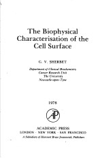 <em>THE</em> BIOPHY<em>S</em>ICAL CHARACTERI<em>S</em>ATION <em>OF</em> <em>THE</em> CELL <em>S</em>URFACE