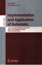 Lecture Notes <em>in</em> Computer <em>Science</em> 4783 Implementation and Application <em>of</em> Automata 12th <em>In</em>ternational