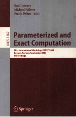 <em>Lecture</em> <em>Notes</em> <em>in</em> <em>Computer</em> <em>Science</em> 3162 Parameterized <em>and</em> Exact Computation First <em>In</em>ternational Works