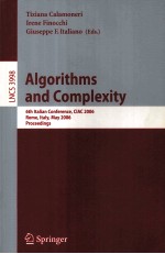 Le<em>c</em>ture Notes <em>in</em> <em>C</em>omputer S<em>c</em>ien<em>c</em>e 3998 <em>Algorithms</em> and <em>C</em>omplexity 6th Italian <em>C</em>onferen<em>c</em>e
