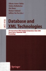 Lecture Notes in Computer <em>Science</em> 4156 Database and XML Technologies 4th International XML Database 