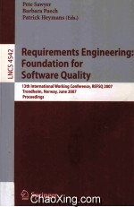 Lecture Notes in Computer Science 4542 Requirements <em>Engineering</em>:Found<em>a</em>tion <em>for</em> Softw<em>a</em>re Qu<em>a</em>lity 13th