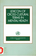 LEXICON <em>OF</em> CROSS-CULTURAL TERMS <em>IN</em> MENTAL HEALTH