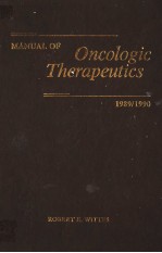 <em>MANUAL</em> <em>OF</em> ONCOLOGIC THERAPEUTICS