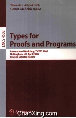 <em>Lecture</em> <em>Notes</em> <em>in</em> <em>Computer</em> <em>Science</em> 4502 Types for Pro<em>of</em>s <em>and</em> Programs <em>In</em>ternational Workshop