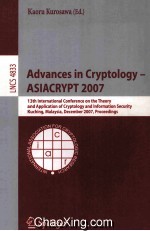 Lecture Notes in Computer Science 4833 Advances in Cryptology-ASIACRYPT <em>2007</em> 13th International Conf