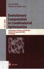 Lecture Notes <em>in</em> Computer Science 3004 Evolutionary Computation <em>in</em> Comb<em>in</em>atorial Optimization 4th Eu