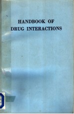 HANDBOOK OF DRUG INTERA<em>CT</em>IONS