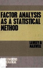 Factor <em>Analysis</em> As A <em>Statistical</em> <em>Method</em>