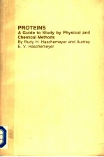 PROTE<em>IN</em>S  A GUIDE TO STUDY BY PHYSICAL <em>AND</em> CHEMICAL <em>METHODS</em>