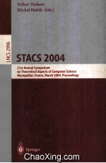 Lecture Notes in Computer <em>Science</em> 2996 STACS 2004 21st Annual Symposium on Theoretical Aspects of Co