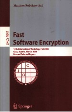 <em>Lecture</em> <em>Notes</em> <em>in</em> <em>Computer</em> <em>Science</em> 4047 Fast S<em>of</em>tware Encryption 13th <em>In</em>ternational Workshop