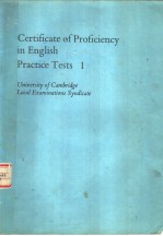 CERTIFICATE OF PROFICIENCY IN <em>ENGLISH</em> <em>PRACTICE</em> <em>TESTS</em> 1