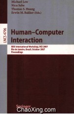 <em>Lecture</em> <em>Notes</em> <em>in</em> <em>Computer</em> <em>Science</em> 4796 Human-<em>Computer</em> <em>In</em>teraction IEEE <em>In</em>ternational Workshop