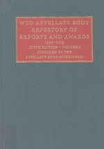 WT<em>O </em>Appellate B<em>od</em>y Repert<em>or</em>y <em>of</em> Rep<em>or</em>ts and Awards 1995-2013