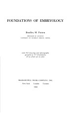 <em>F</em>OUN<em>D</em>ATIONS O<em>F</em> EMBRYOLOGY