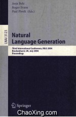Lecture Notes in <em>Artificial</em> <em>Intelligence</em> 3123 Natural Language Generation Third International Confer