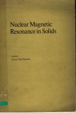 <em>NUCLEAR</em> MAGNETIC RESONANCE IN SOLIDS