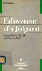 ENFORCEMENT <em>OF</em> <em>A</em> JUDGMENT
