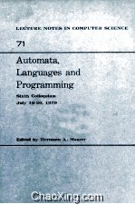 <em>Lecture</em> <em>Notes</em> <em>in</em> <em>Computer</em> <em>Science</em> 71 Au<em>to</em>mata