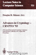 Lecture Notes in Computer <em>Science</em> 773 Advances in Cryptology-CRYPTO'93 13th Annual International Cry