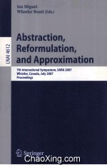 <em>Lecture</em> <em>Notes</em> <em>in</em> <em>Artificial</em> <em>In</em>telligence 4612 Adstraction