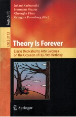 Lecture Notes in Computer Science 3113 Theory Is Forever Essays Dedicated <em>to</em> Ar<em>to</em> Salomaa on The Occ