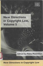 NEW DIRECTIONS <em>IN</em> COPYR<em>IN</em>HT <em>L<em>A</em>W</em>