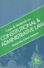 CASES <em>AND</em> <em>MATERIALS</em> <em>ON</em> C<em>ON</em>STITUTI<em>ON</em>AL <em>AND</em> ADMINISTRATIVE <em>LAW</em>