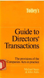 TPLLEY'<e<em>m</em>>S</e<em>m</em>> GUIDE TO DIRECTOR<e<em>m</em>>S</e<em>m</em>>' TRAN<e<em>m</em>>S</e<em>m</em>>ACTION<e<em>m</em>>S</e<em>m</em>>