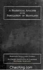 A <em>Statistical</em> <em>Analysis</em> <em>Of</em> <em>The</em> Population <em>Of</em> Maryland