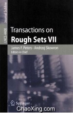 Lecture Notes in Computer <em>Science</em> 4400 Transactions on Rough Sets VII Commemorating the Life and Wor