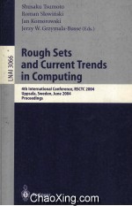 Lecture Notes in Artificial Intelligence 3066 Rough Sets and Current Trends in <em>Computing</em> 4th Interna