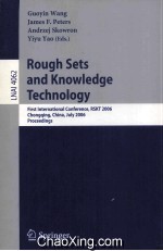 Lecture Notes in <em>Artificial</em> <em>Intelligence</em> 4062 RoughSets and Knowledge Technology First International